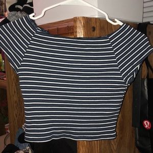 Brandy Melville Blue stripe top